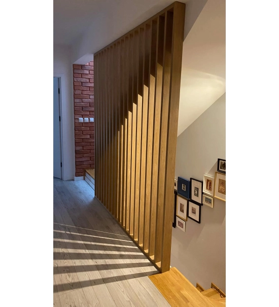 Lesene letvice za pregradne stene (28x60mm) (oreh)