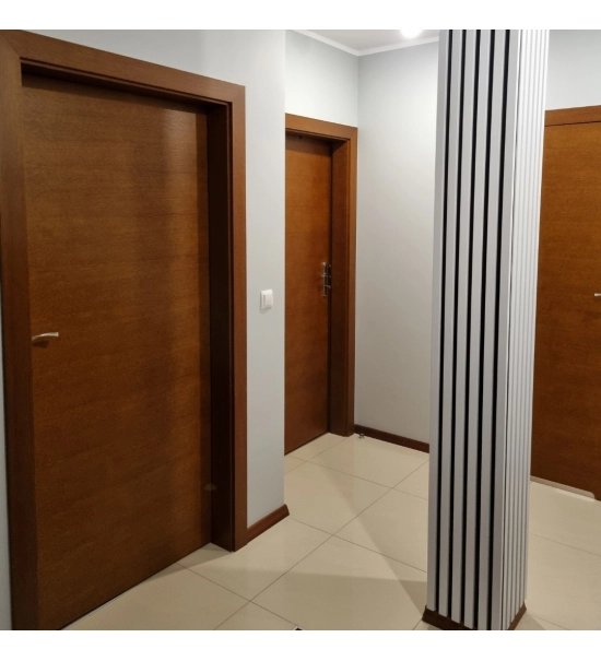 3D dekorativne lamele za stene in strop, lesena letev (belo) 16x28mm