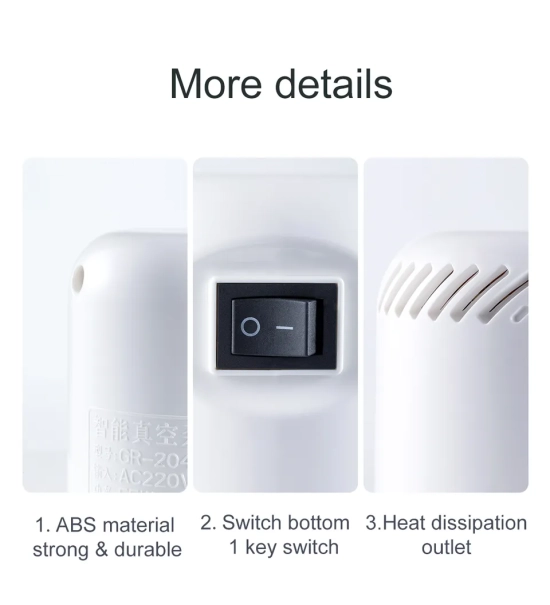 Organizator za potovalni kovček s kompresijo zraka, 1 zračna črpalka + 5 vrečk