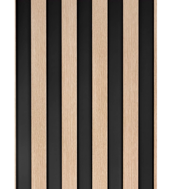 Dekorativni panel za kopalnico, svetli hrast, LARGO, 12x270cm
