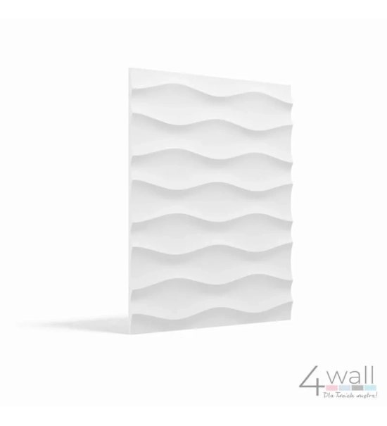 3D stenski paneli Choppy Shallow, 80x100cm, mavec