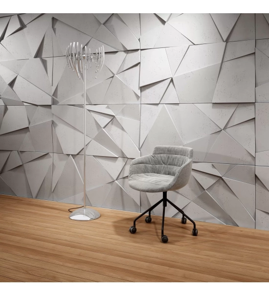 3D panel za steno, dekorativni beton, CRYSTAL PB 05