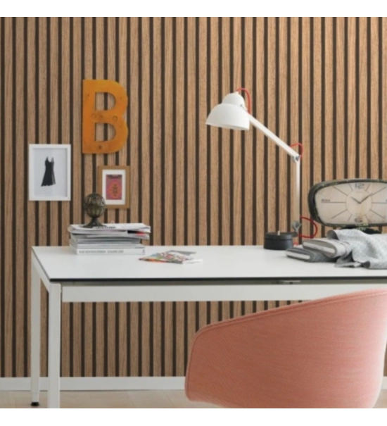 Tapete LESENI LAMELE Imitacija 3D DESK hrast, 53x300cm