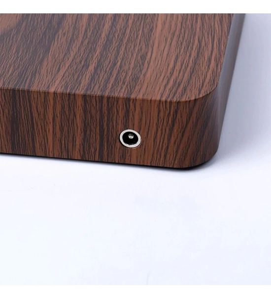 Lebdeči lonček, z magnetnim delovanjem, bela, Bonsaj, baza oreh