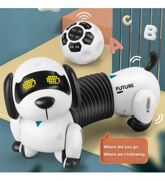 Robotski pes DOGGY, jazbečar, otroška igrača, daljinski upravljalnik + spremljanje