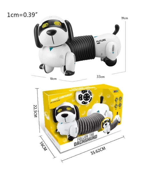 Robotski pes DOGGY, jazbečar, otroška igrača, daljinski upravljalnik + spremljanje