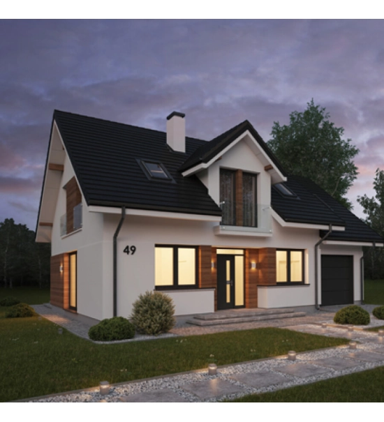 Fasadna obloga v roli, imitacija lesa, zlati hrast, 260 cm x 18 cm x 0,3 cm (0,47 m²)