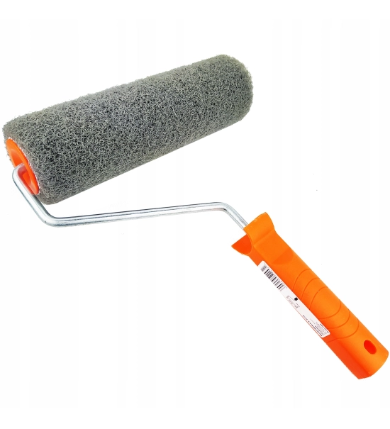 Valjček za nanašanje izravnalne mase/kita, 25 cm + držalo, SOLID