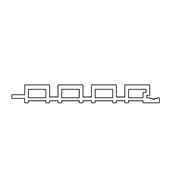Zunanji leseni panel, WPC, 217x24x2900mm, hrast (0.63 m2)
