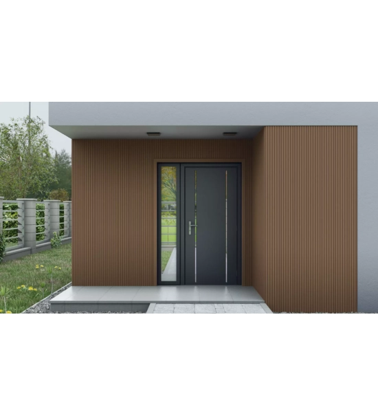 Leseni fasadni panel lamella , stiropor, winchester, 20 cm x 1,5 cm x 200 cm (0,40 m²)