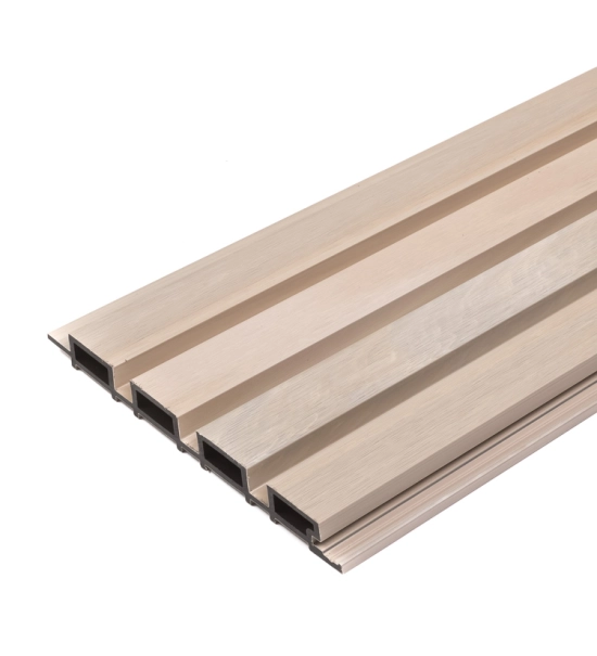 Vzorec zunanji leseni panel, WPC, pesek, 25x25