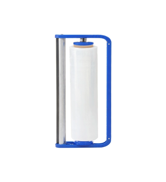 PVC stretch film dispenser, hand held, for 2-5 kg film rolls