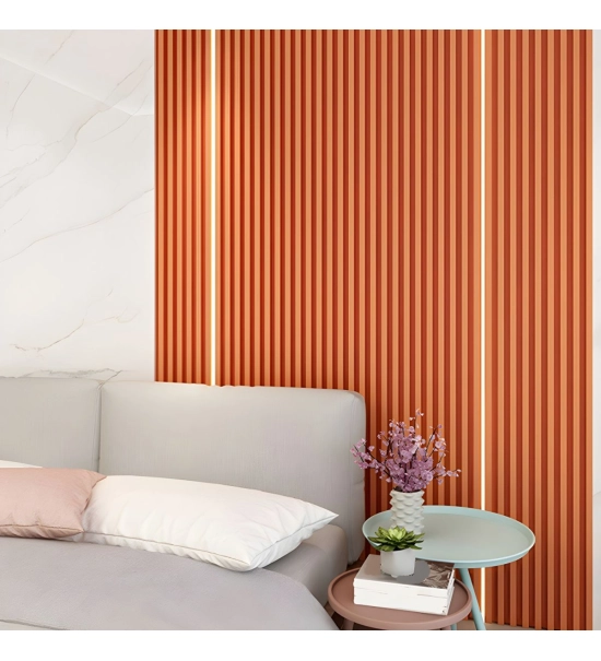 GRILL stenski panel, masivni les, vodoodporen, CANDY ROZA, 147x2750 mm (0.40 m²)