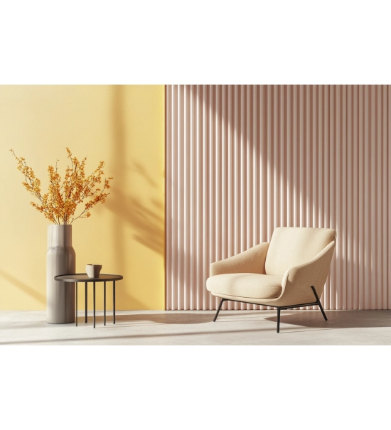 GRILL stenski panel, masivni les, vodoodporen, CANDY ROZA, 147x2750 mm (0.40 m²)