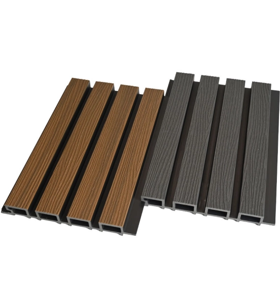 WPC fasadni panel DARK TEAK/ČRNA, 219x2900 mm, dvobarvni (0,63 m²)