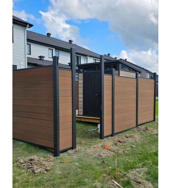 WPC deska za ograjo, TEAK, 162x20 mm, 1750 mm dolžina, široke letvice