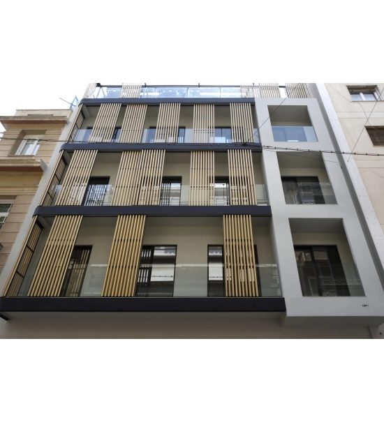 WPC leseni brisolej FS-03A, brušena tekstura, SVETLI HRAST, 50x50x2900 mm