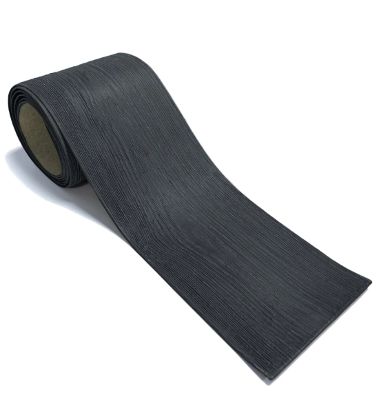 Fasadna obloga v roli, imitacija lesa, antracit, 260 cm x 18 cm x 0,3 cm (0,47 m²)