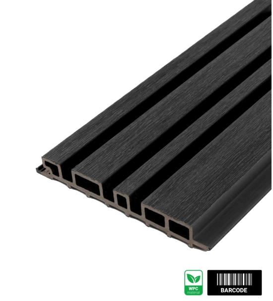WPC fasadni panel BARCODE PREMIUM, 219x2900 mm, ČRNA (0,63 m²)