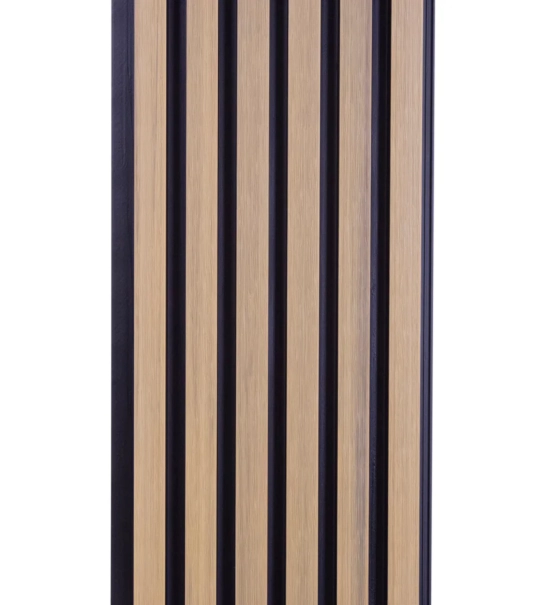 WPC fasadni panel, 223x26x2900 mm, SVETLI HRAST s črnimi fugami, 6 rešetk (0,64 m²)