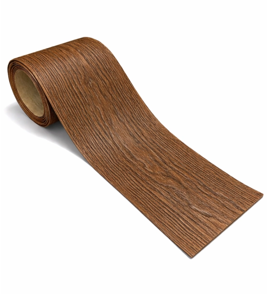 Fasadna obloga v roli, imitacija lesa, oreh, 260 cm x 18 cm x 0,3 cm (0,47 m²)