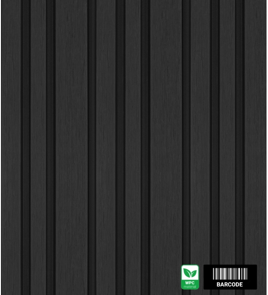 WPC fasadni panel BARCODE PREMIUM, 219x2900 mm, ČRNA (0,63 m²)
