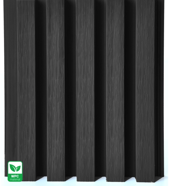 WPC fasadni panel BLACK TWIX MINI, 5 lamel, 217x2900 mm, brušena tekstura