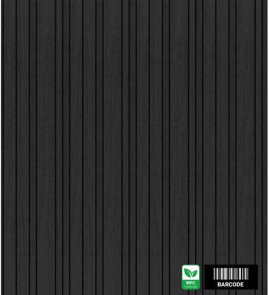 WPC fasadni panel BARCODE PREMIUM, 219x2900 mm, ČRNA (0,63 m²)