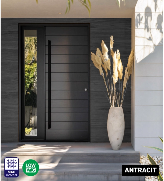 Fasadna obloga v roli, imitacija lesa, antracit, 260 cm x 18 cm x 0,3 cm (0,47 m²)