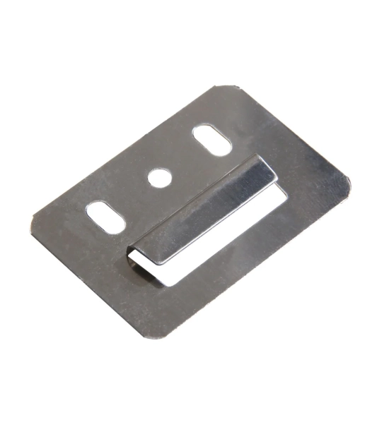 Kovinske sponke za WPC fasadne panele (20 kos) + vijaki