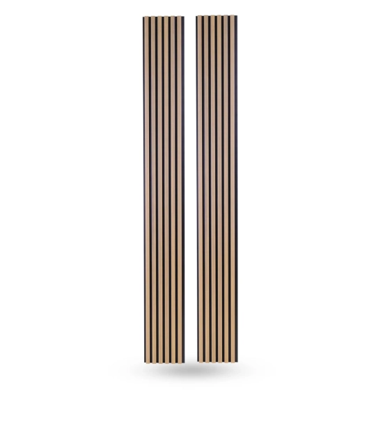 WPC fasadni panel, 223x26x2900 mm, SVETLI HRAST s črnimi fugami, 6 rešetk (0,64 m²)