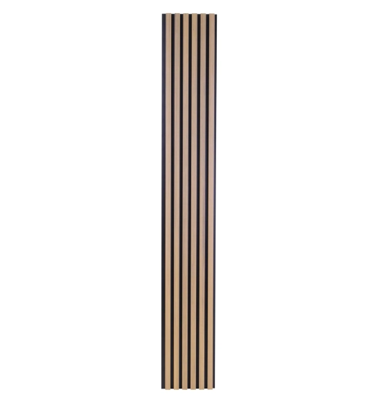 WPC fasadni panel, 223x26x2900 mm, SVETLI HRAST s črnimi fugami, 6 rešetk (0,64 m²)