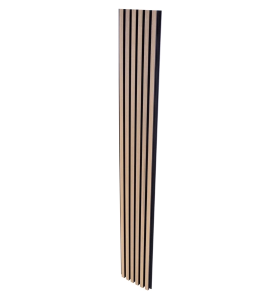 WPC fasadni panel, 223x26x2900 mm, SVETLI HRAST s črnimi fugami, 6 rešetk (0,64 m²)