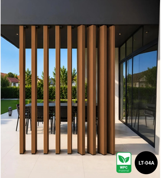 WPC leseni brisolej LT-04A, 3D žitni les, AURORA, 100x53x2900 mm