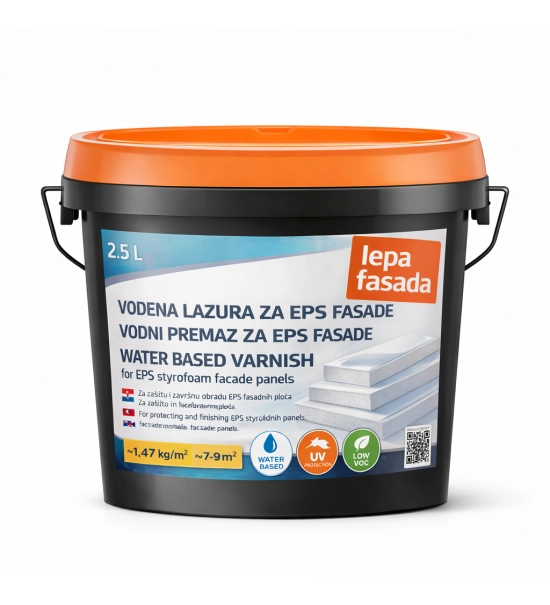 Zaščitni vodni premaz za EPS fasadne panele, 2.5 L