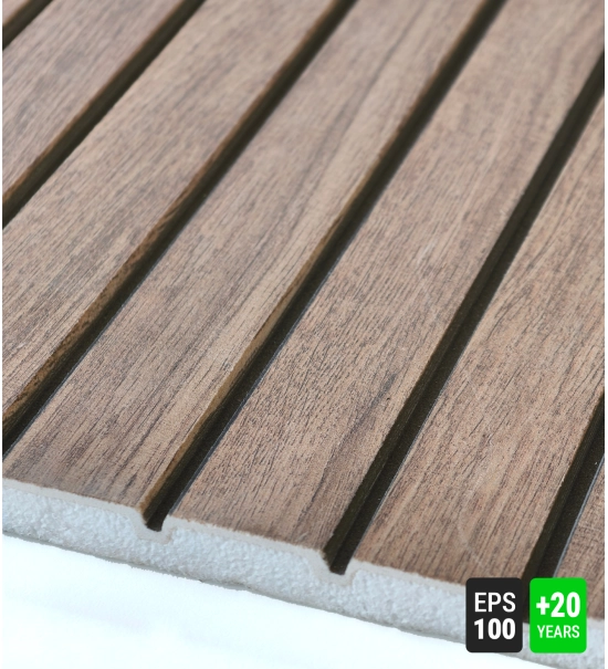 Fasadni panel, imitacija lesa, STARI OREH, 120x50x2 cm, stiropor (0,60 m²)