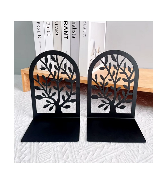 Držalo za knjige, črno, oblika drevesa, AD08