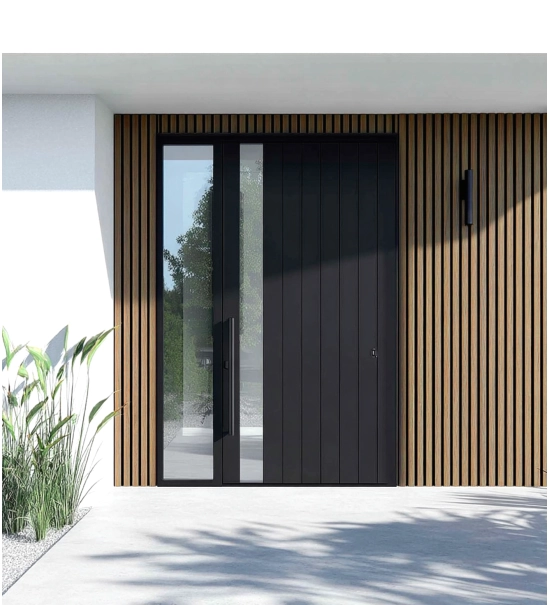 WPC fasadni panel TEAK/ČRNA, 219x2900 mm, dvobarvni (0,63 m²)