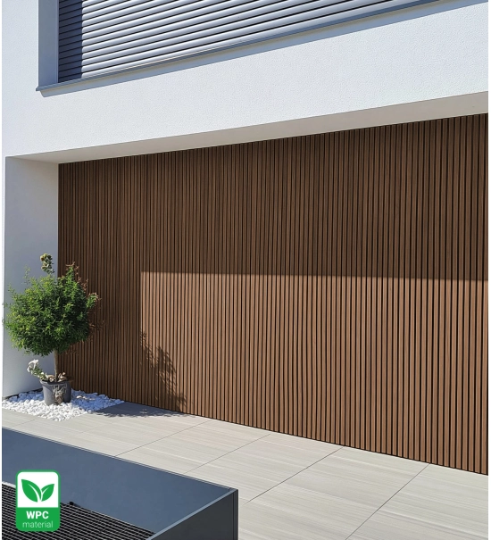 WPC fasadni panel DARK TEAK/ČRNA, 219x2900 mm, dvobarvni (0,63 m²)