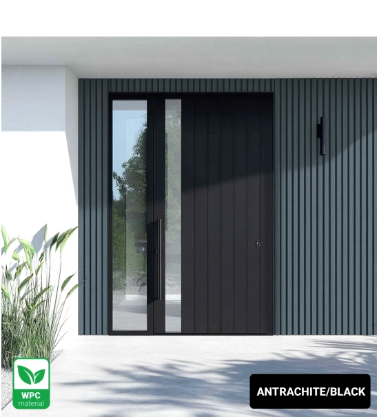 WPC fasadni panel SIVA/ČRNA, 219x2900 mm, dvobarvni (0,63 m²)