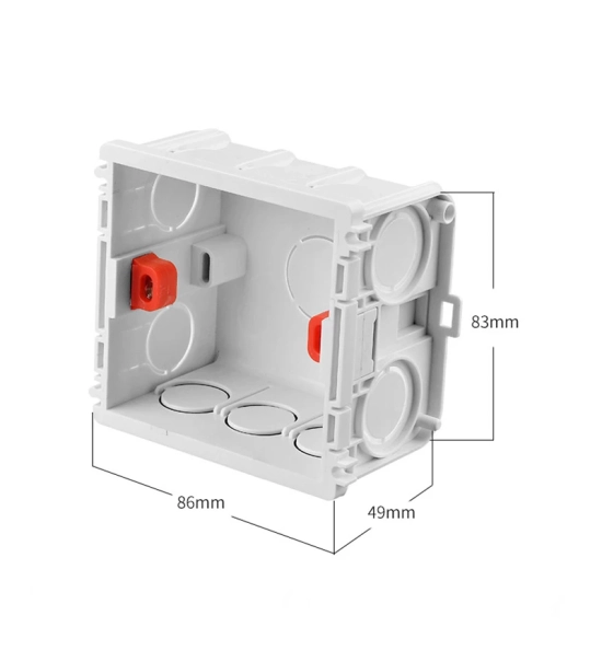 Doza za pametno stikalo za votle stene (86x86 mm)