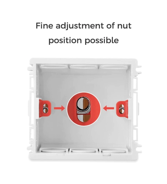 Doza za pametno stikalo za votle stene (86x86 mm)