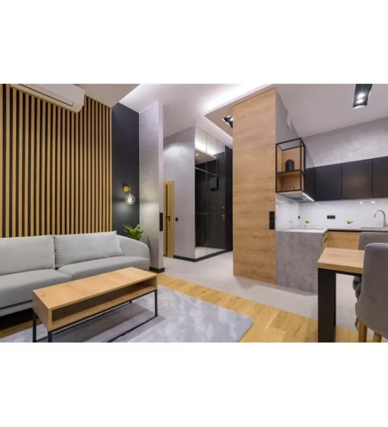 3D dekorativne lamele HRAST WOTAN, lesene letvice za stena ali strop (28x37 mm)