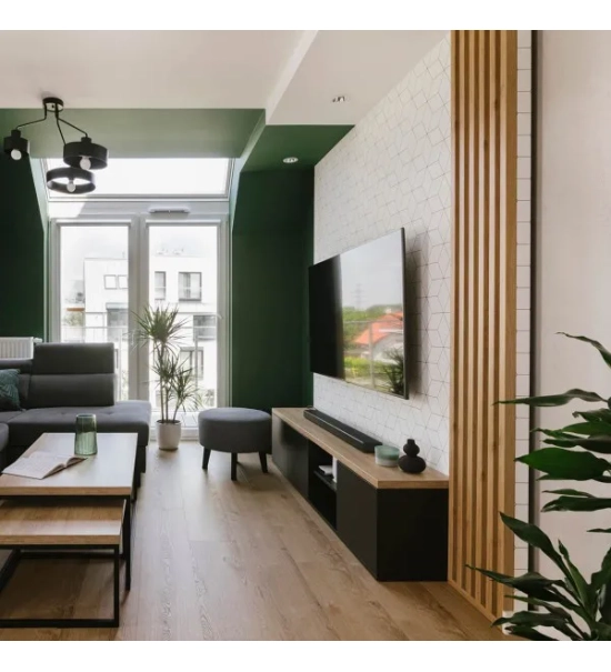 3D dekorativne lamele HRAST WOTAN, lesene letvice za stena ali strop (28x37 mm)