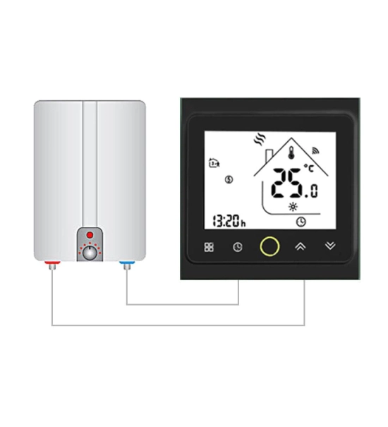 Wi-Fi pametni termostat, regulator temperature, vodni/plinski bojler, LCD zaslon na dotik 5A