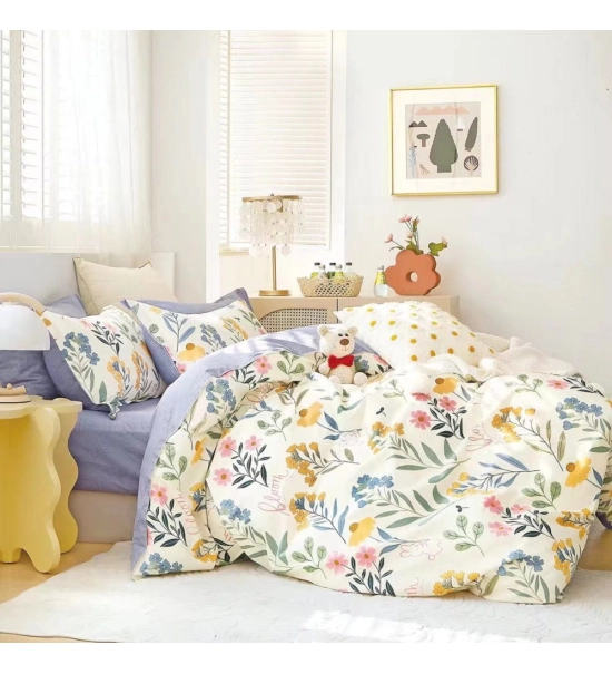 Posteljnina 200x220, LILA, 3 delna