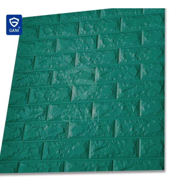 3D samolepljive tapete nalepke v izgledu opeke 3.5 mm (črna) (10 kosov / 5.39 m2)
