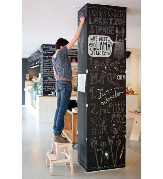 Samolepilna folija tipa "šolska tabla" za stena za otroško sobo 45x200 cm