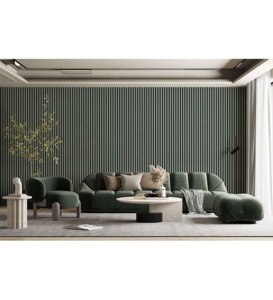 3D dekorativne lamele za stene in strop, lesena letev (zelena steklenica) 16x28mm