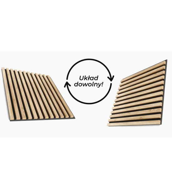 Akustični panel, hrast sonoma, 60x60cm